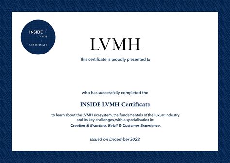 inside lvmh certificate 2024.